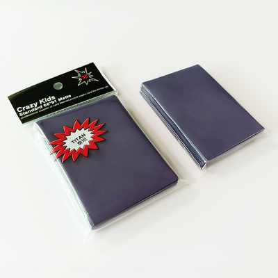 CPP Pro Matte Card Sleeves Fioletowy kolor z przodu o wysokim prześwicie SGS