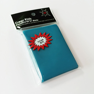 WS Color Card Sleeves Niebieskie mocne spoiny Matowa teksturowana powierzchnia Obsługa SGS