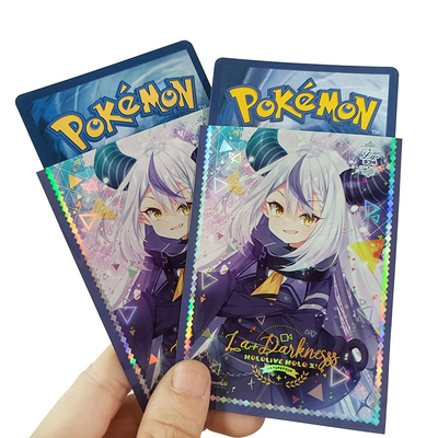 Etui na karty z nadrukiem holograficznym do MTG, POKEMON, WS itp. Art Print Tuleja na karty kolekcjonerskie