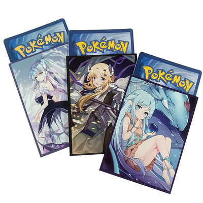 Niestandardowe drukowane koszulki na karty do gry Pokemon Yugioh MTG magiczna karta standardowy mały rozmiar dostępny na zamówienie