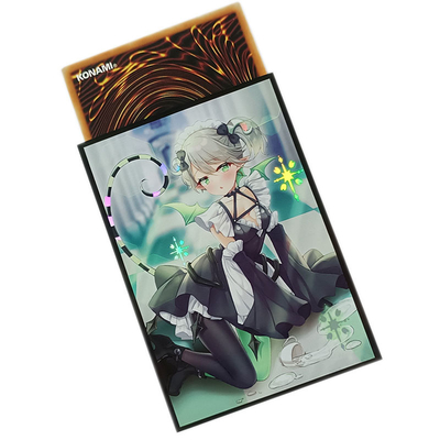Gorący sprzedawanie koszulki na karty kolekcjonerskie Yugioh 62x89mm nadrukowany nadruk Anime koszulki na karty MTG niestandardowe plastikowe koszulki na karty